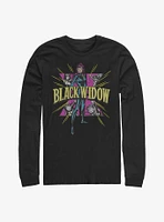 Marvel Black Widow Hero Symbol Fill Long Sleeve T-Shirt