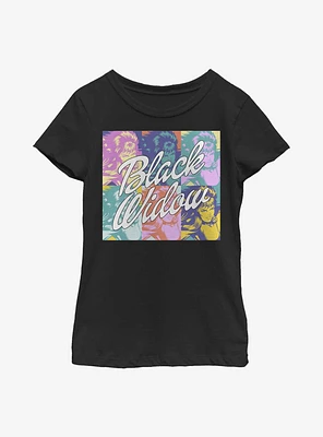 Marvel Black Widow Pop Art Youth Girls T-Shirt