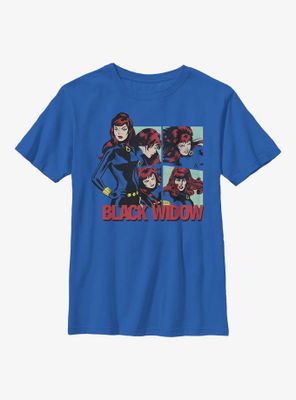 Marvel Black Widow Hero Panels Youth T-Shirt