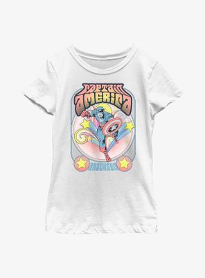 Marvel Captain America Groovy Youth Girls T-Shirt