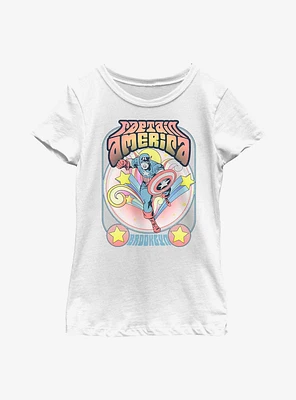 Marvel Captain America Groovy Youth Girls T-Shirt