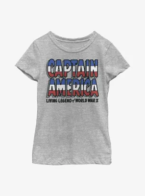 Marvel Captain America Living Legend Youth Girls T-Shirt