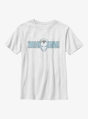 Marvel Iron Man Helmet Sketch Youth T-Shirt