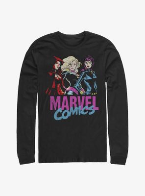 Marvel Scarlet Witch, Captain & Black Widow Long Sleeve T-Shirt