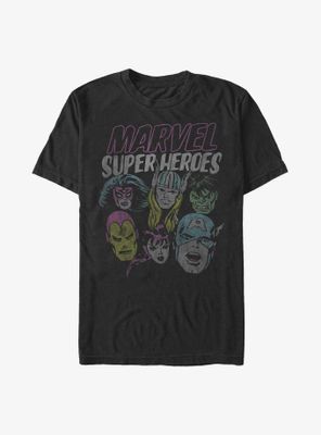 Marvel Grunge Super Heroes T-Shirt