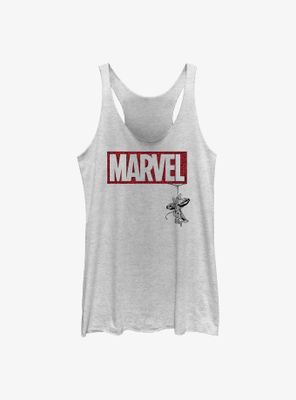 Marvel Spider-Man Spiderweb Logo Womens Tank Top