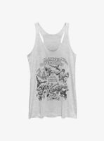 Marvel Super Heroes Are Here! Womens Tank Top