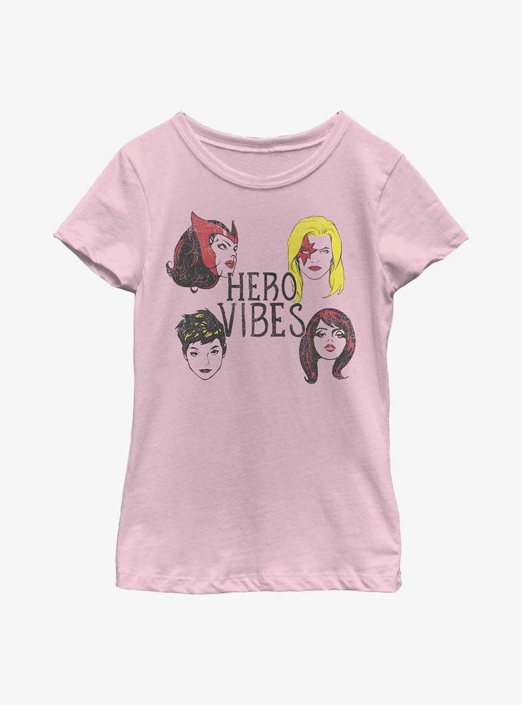 Marvel Hero Vibes Youth Girls T-Shirt