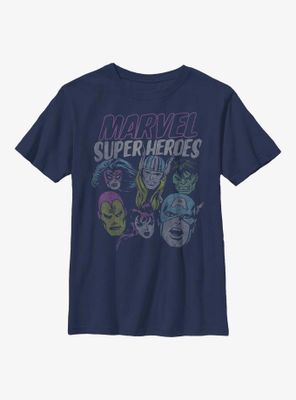 Marvel Grunge Super Heroes Youth T-Shirt