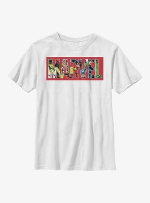 Marvel Logo Character Fill Youth T-Shirt