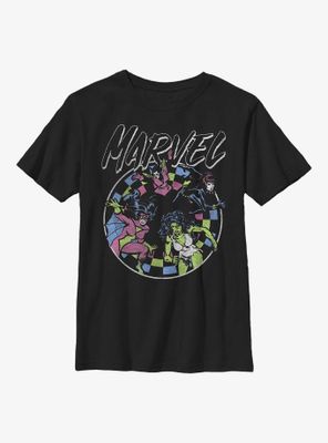 Marvel Retro Grunge Heroes Youth T-Shirt