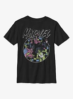 Marvel Retro Grunge Heroes Youth T-Shirt