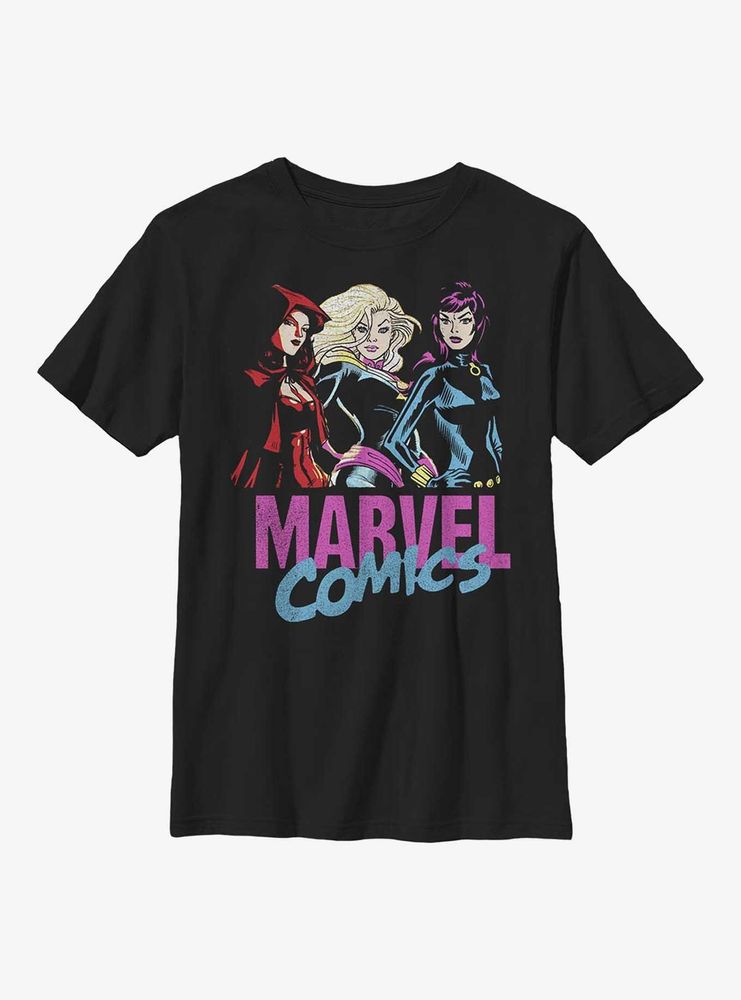 Marvel Scarlet Witch, Captain & Black Widow Youth T-Shirt