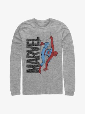 Marvel Spider-Man Logo Climb Long Sleeve T-Shirt