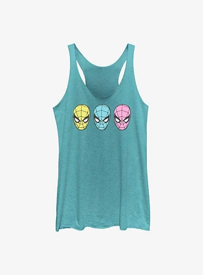 Marvel Spider-Man Pop Faces Womens Tank Top