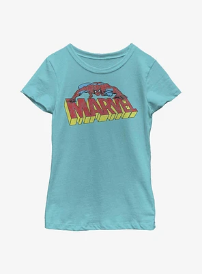 Marvel Spider-Man Logo Crawl Youth Girls T-Shirt