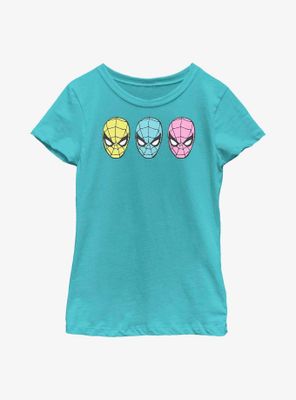 Marvel Spider-Man Pop Faces Youth Girls T-Shirt