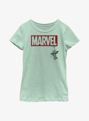 Marvel Spider-Man Spiderweb Logo Youth Girls T-Shirt