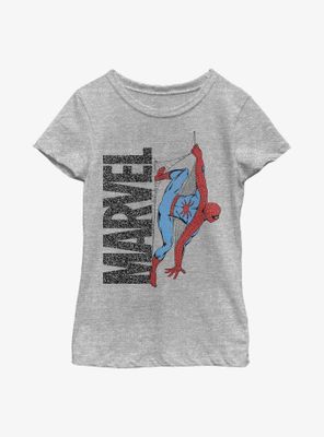 Marvel Spider-Man Logo Climb Youth Girls T-Shirt