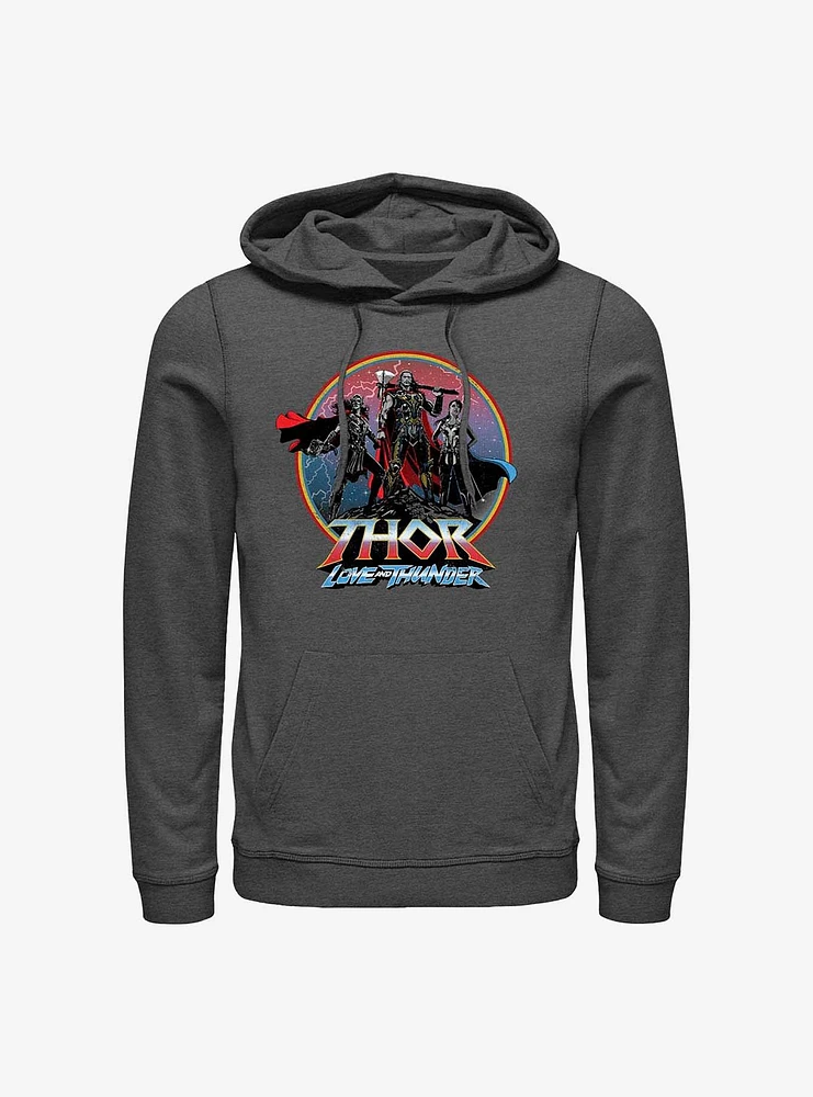 Marvel Thor: Love And Thunder Asgardians Circle Badge Hoodie