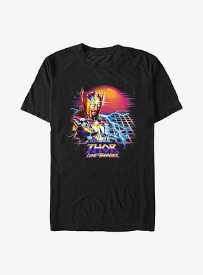 Marvel Thor: Love And Thunder Synthwave Sunset T-Shirt