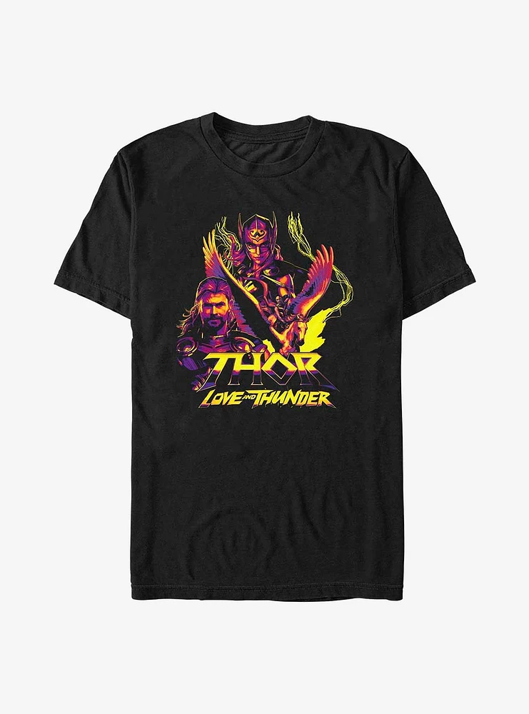 Marvel Thor: Love And Thunder Character Pyramid T-Shirt