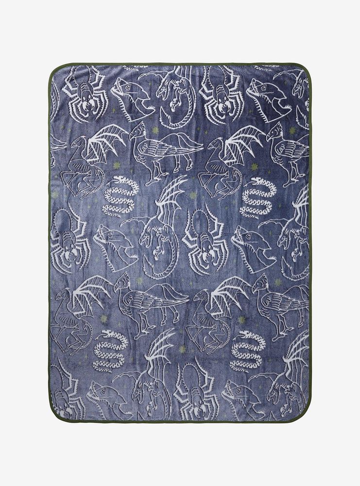 Harry Potter Mythical Creatures Glow-in-the-Dark Boxed Throw - BoxLunch Exclusive
