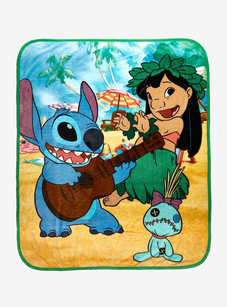 Disney Lilo & Stitch Beach Group Portrait Throw - BoxLunch Exclusive