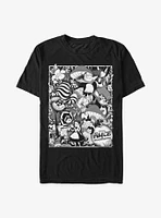 Disney Alice Wonderland Black Poster T-Shirt