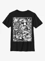 Disney Alice Wonderland Black Poster Youth T-Shirt