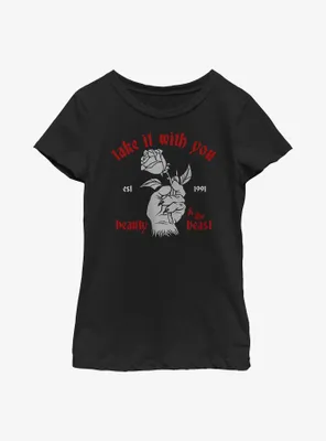 Disney Beauty And The Beast With You Youth Girls T-Shirt