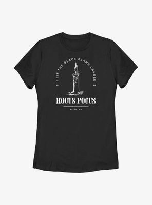Disney Hocus Pocus Candle Stamp Light Womens T-Shirt