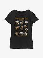 Disney Princess Flowers Youth Girls T-Shirt