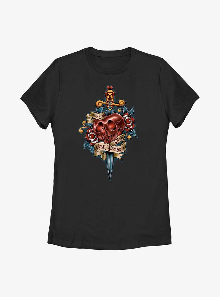 Disney Villains Poison Apple Flash Womens T-Shirt