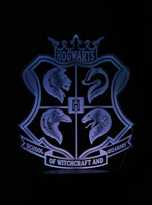 Harry Potter Hogwarts Crest Color-Changing LED Acrylic Light
