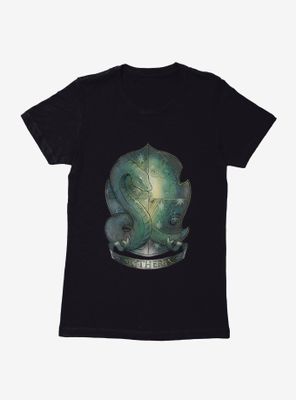 Harry Potter Slytherin Crest Illustrated Womens T-Shirt