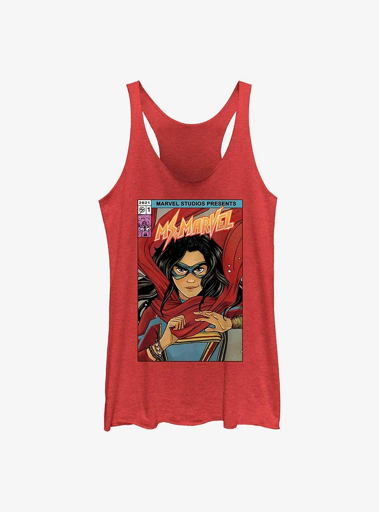 Marvel Ms. Comic Cover GIrls Raw Edge Tank