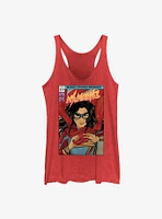 Marvel Ms. Comic Cover GIrls Raw Edge Tank