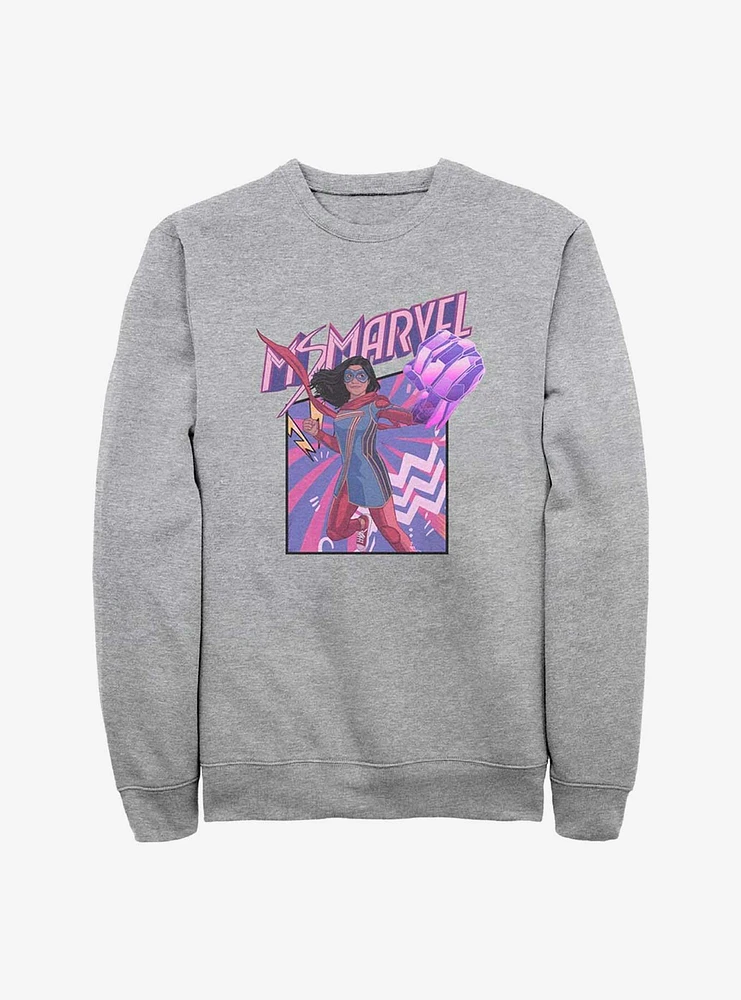 Marvel Ms. Fist Panel Sweatshirt