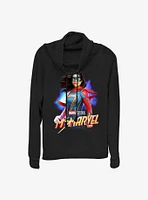 Marvel Ms. Hero Cowlneck Long-Sleeve Girls Top