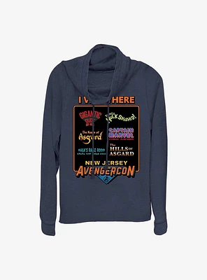 Marvel Ms. I Was There Avengercon Cowlneck Long-Sleeve Girls Top