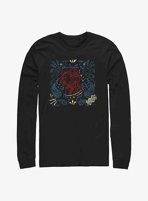 Marvel Ms. Line Drawing Long-Sleeve T-Shirt