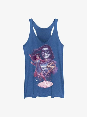 Marvel Ms. House Of Mirrors GIrls Raw Edge Tank