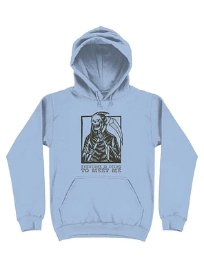 Gothic Grim Reaper Design Hoodie