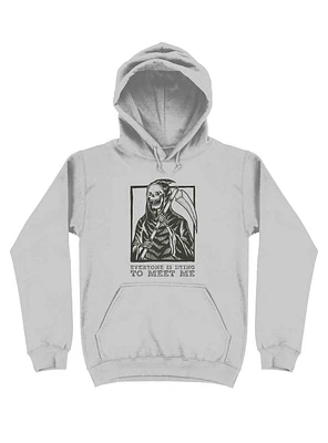 Gothic Grim Reaper Design Hoodie
