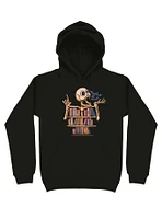 Skeleton Shelf Book Lover Hoodie