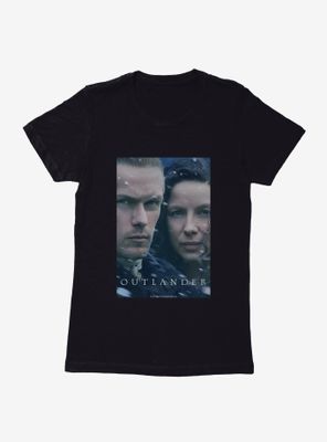 Outlander Claire And Jamie Faces Womens T-Shirt