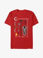 Castlevania Weapons Textbook T-Shirt