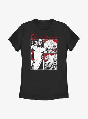 Castlevania Night Creature Panels Womens T-Shirt