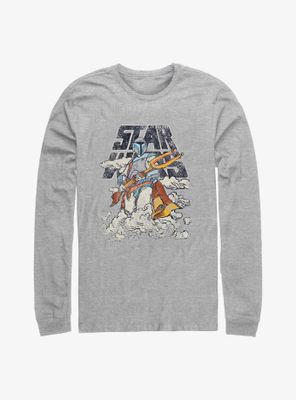 Star Wars Cloudy Boba Fett Long Sleeve T-Shirt